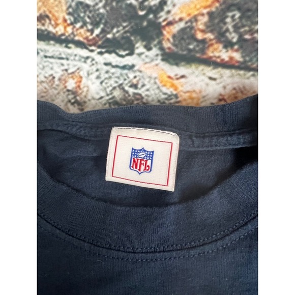 Vtg Chicago Bears NFL Football‎ T-Shirt Navy Blue Graphic XL - Picture 2 of 4